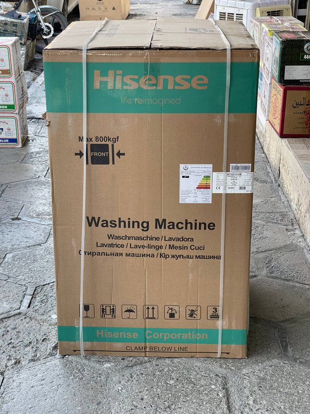 ماشین لباسشویی 21 کیلویی درب از بالا هایسنس WT512123DB رنگ مشکی